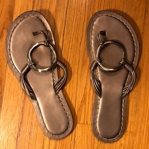 Silver Bernardo sandal
